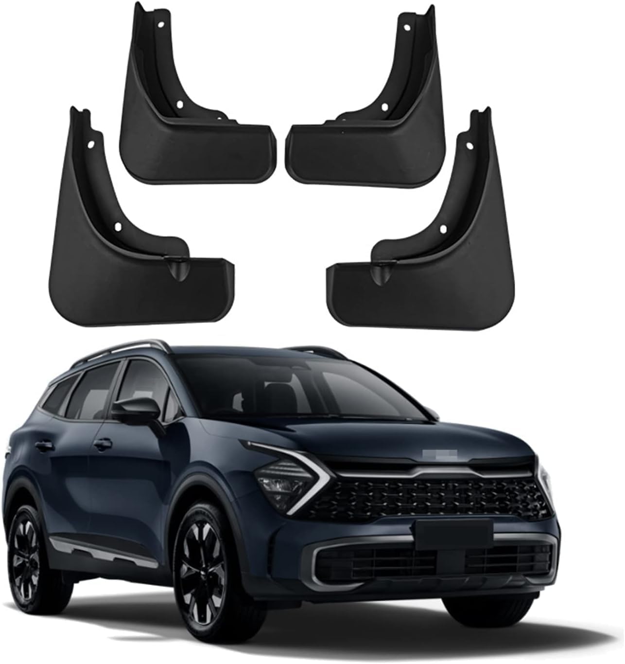 lijiazhe Front and Rear Mud Flaps Splash Guard for KIA Sportage 2023, No Drilling Auto Mudguards.