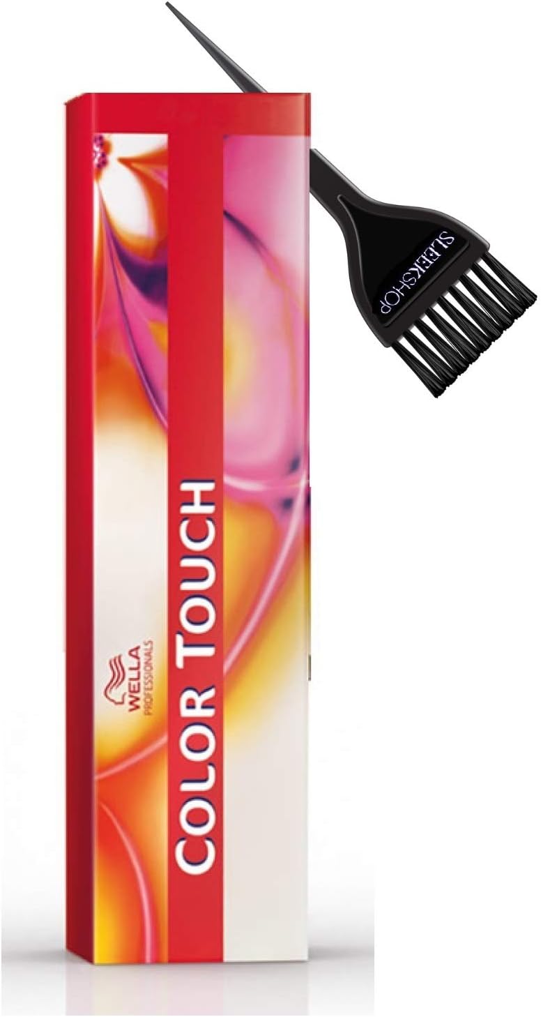 COLOR TOUCH Demi-Permanent Haircolor Dye, Ammonia-Free 2 oz (w/ Sleek Tint Brush) Last 24 Shampoos, Vibrant High Shine Hair Color (9/73 Very light blonde/Brown gold)