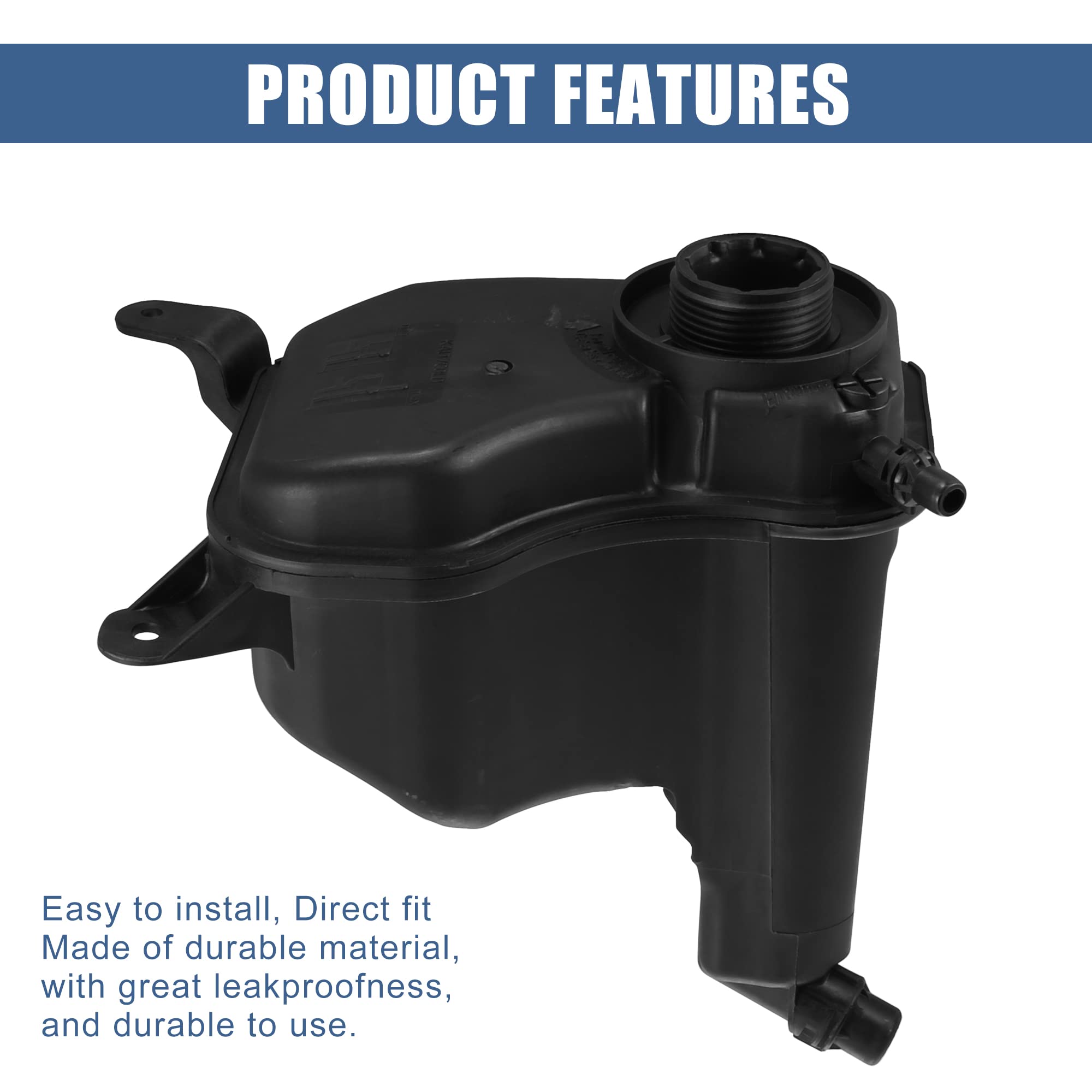X AUTOHAUX Depósito De Refrigerante Del Radiador Para Bmw M3 08-13 1Pc | Con Sensor, Número De Pieza 17137567462, Para Bmw 135I 08-11, 335Is 11-13, M3 08-13, X1 14-15, Z4 09-16