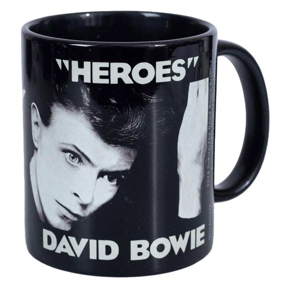 David Bowie Heroes Black Mug