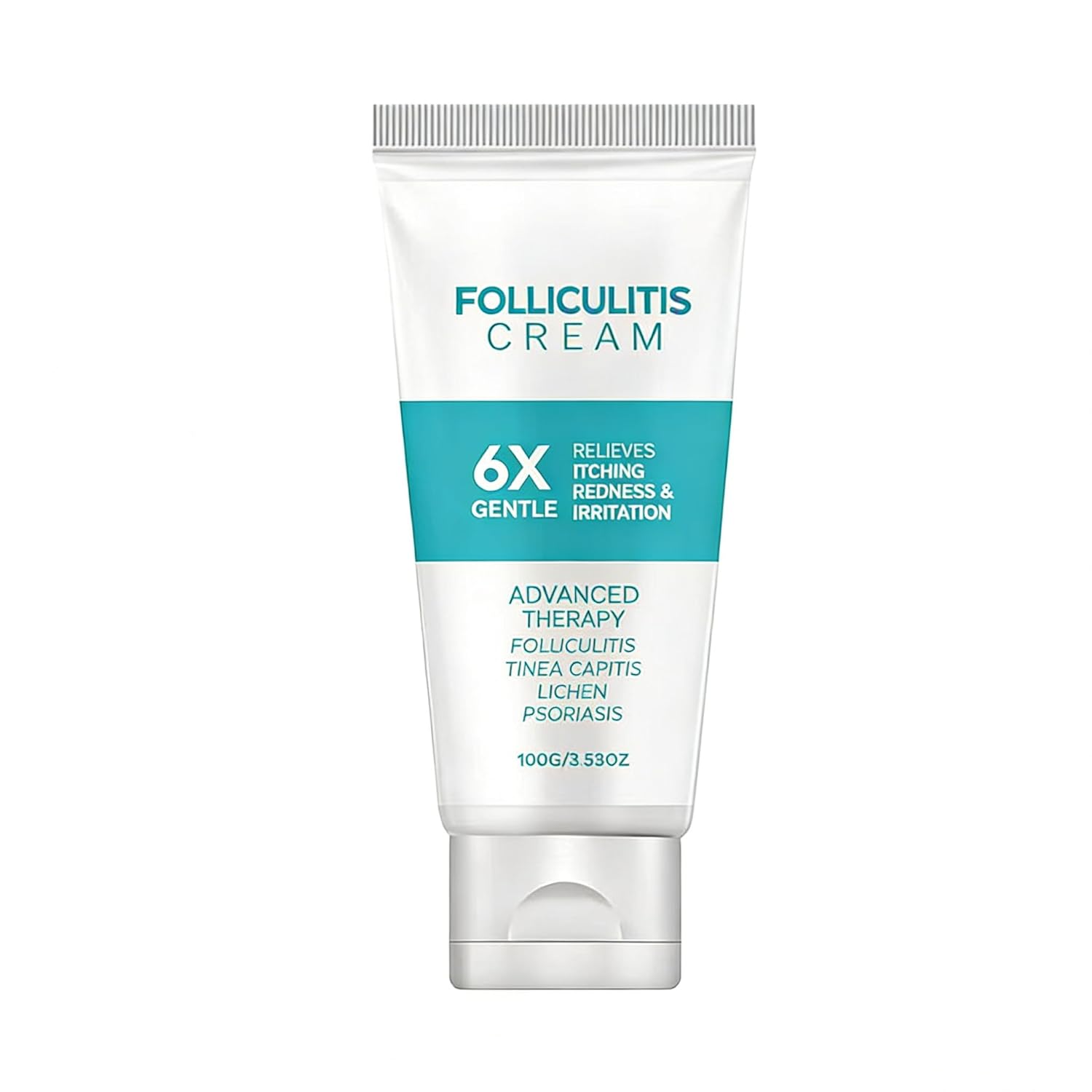 Folliculitis Cream 3.53oz – Cooling Relief for Itchy, Bumpy & Irritated Skin – Herbal Menthol Skin Cream for Scalp, Face & Body – Fast Absorbing Daily Use