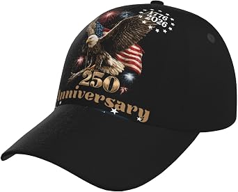 250th Anniversary USA Baseball Hat American Baseball Hat Adjustable Baseball Cap Unisex