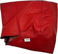 Vista 14 de Bean Products Funda de vinilo para puf de barco marino, estilo retro, resistente a la intemperie, para adultos, funda lavable sin relleno, cómoda