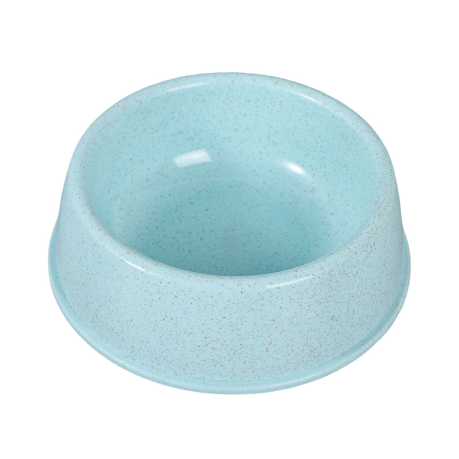 2026 - Contenitore rotondo in plastica per animali domestici, facile da pulire (blu, 13 x 15 x 5 cm)