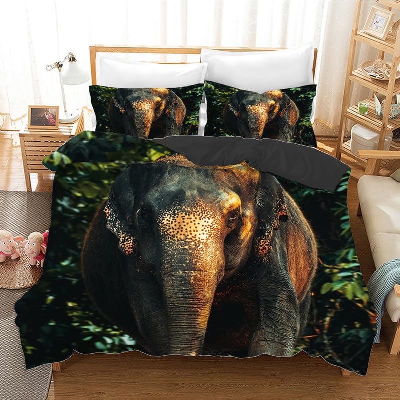 Cadeau homme unique avec cette housse de couette 240 x 260 motif éléphant