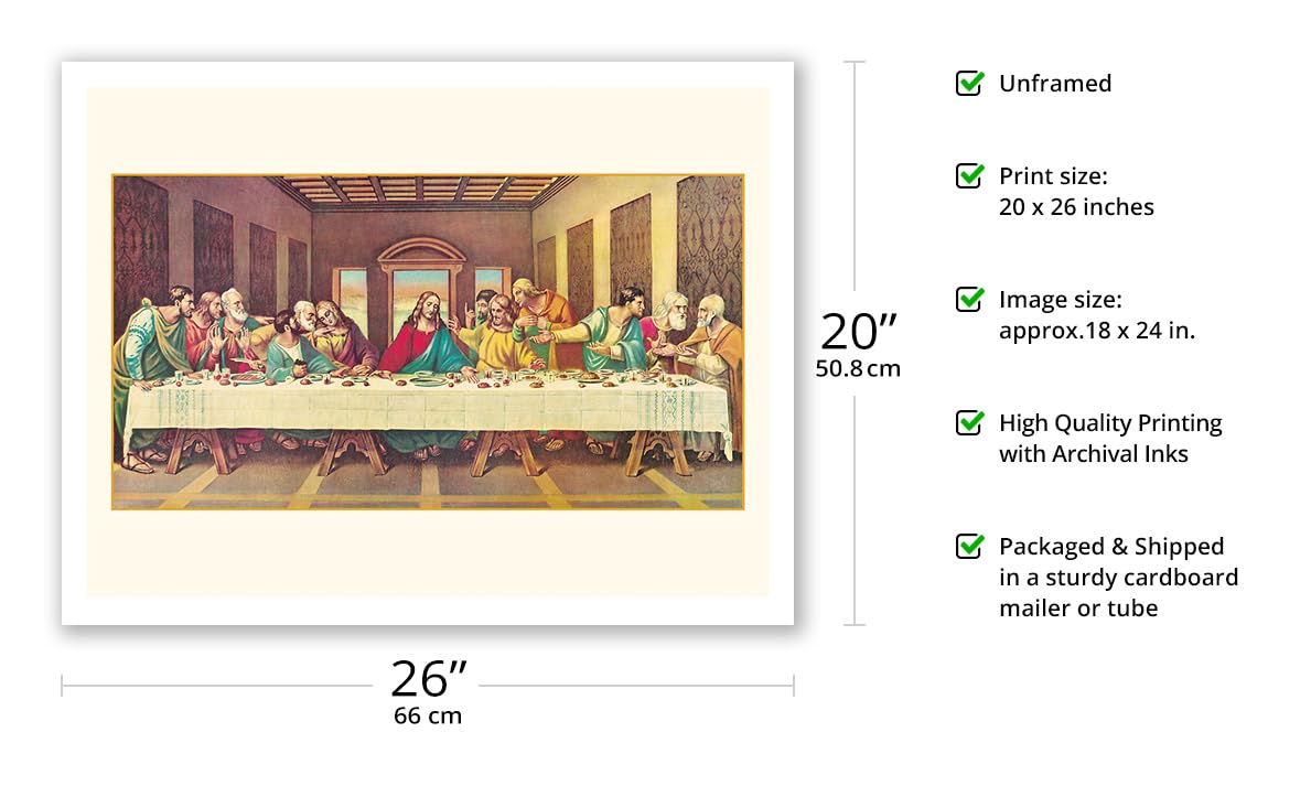 The Last Supper - Jesus and the Twelve Apostles - Vintage