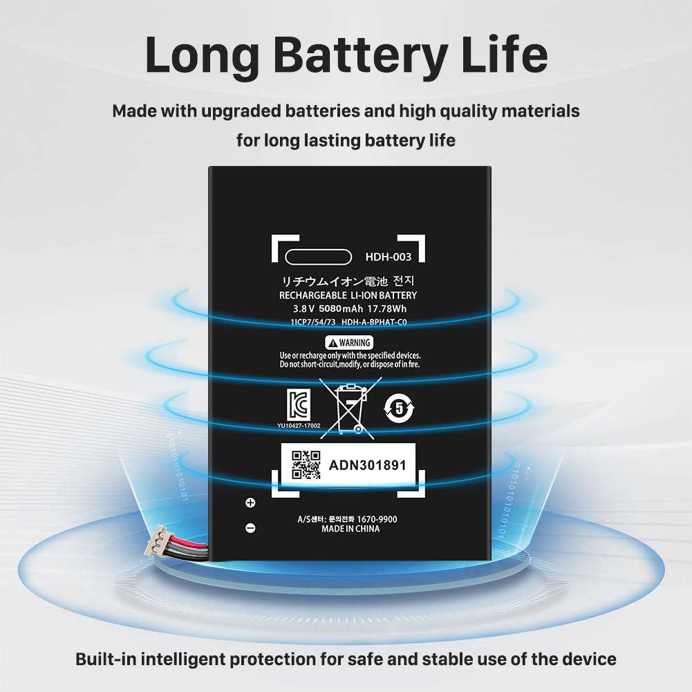 Amazon.co.jp: BOANV [5080mAh] HDH-003 バッテリー Nintendo Switch用
