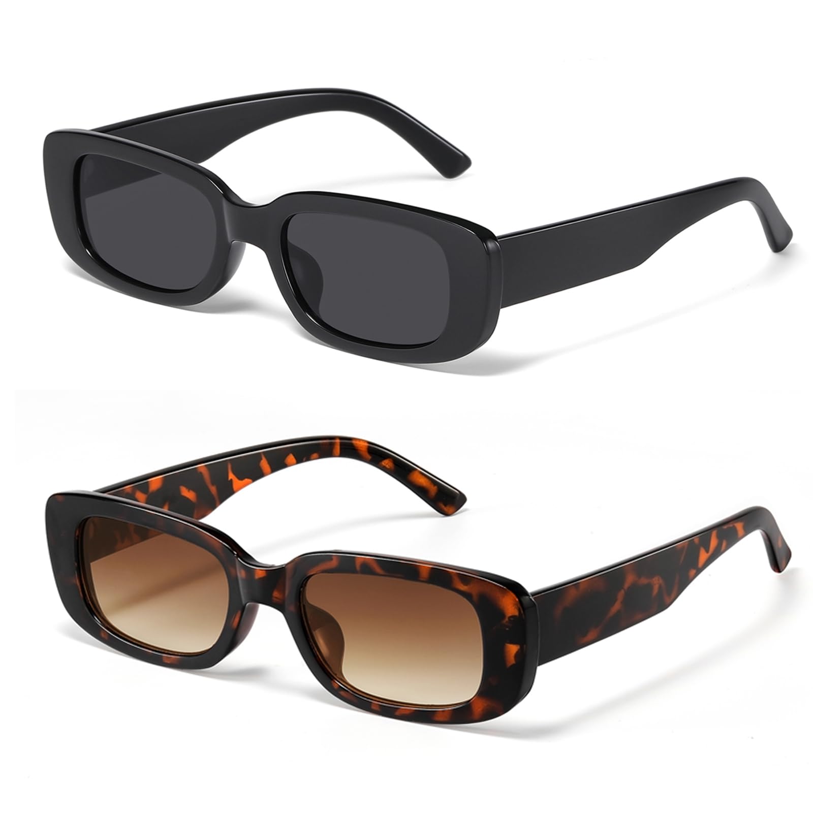 JASPIN Rectangle Sunglasses for Women Men Y2k Sun Glasses UV Protection