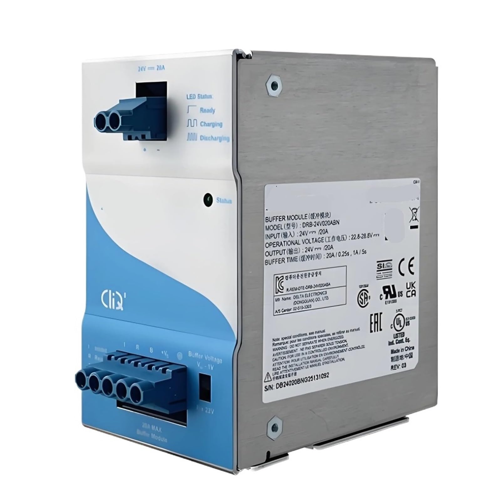 Alimentation 24V 20A DRB-24V020ABN pour résoudre les micro-coupures de courant