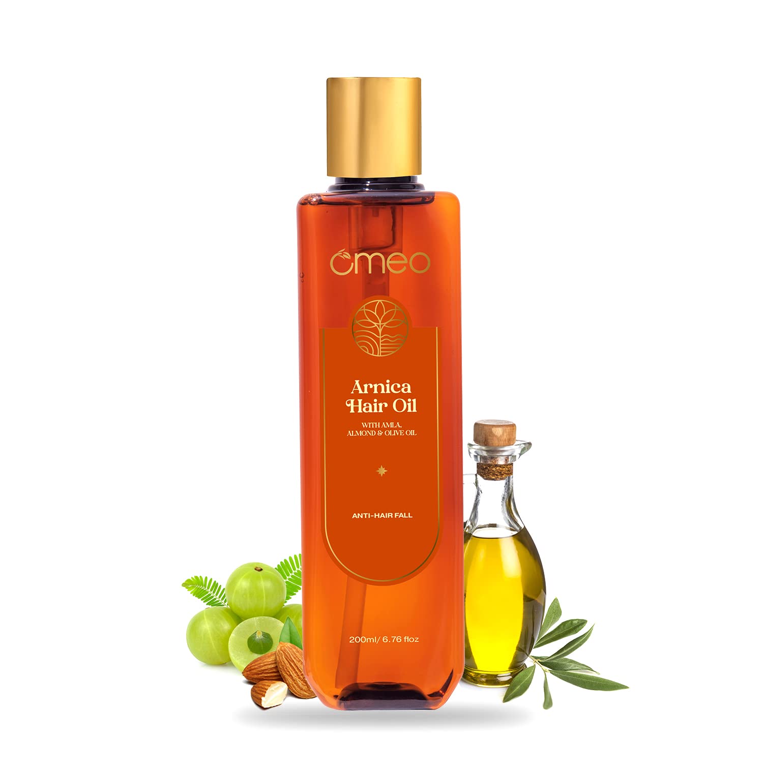 Omeo Pure and Natural Arnica Jaborandi Hair Oil, 100% Herbal Extract, Reduces Hair Fall, Promotes Hair Growth and Strong Hair- For Male and Female, 200ml
