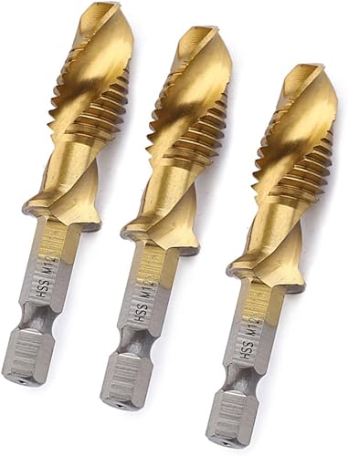 Miniatura 8 de Broca de taladro de vástago hexagonal de mango hexagonal Juego de taladro de mango hexagonal de 6 uds