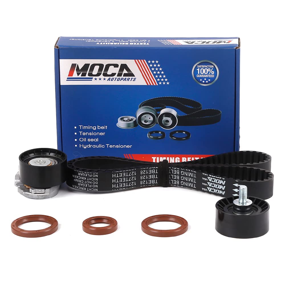 MOCA AUTOPARTS Timing Belt Kit for 04-07 Suzuki Swift+ & 04-08 for Chevrolet Aveo & 06-08 Pontiac Wave 1.6L L4