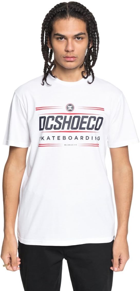 DC Four Base Short Sleeve T-Shirt Small Snow White