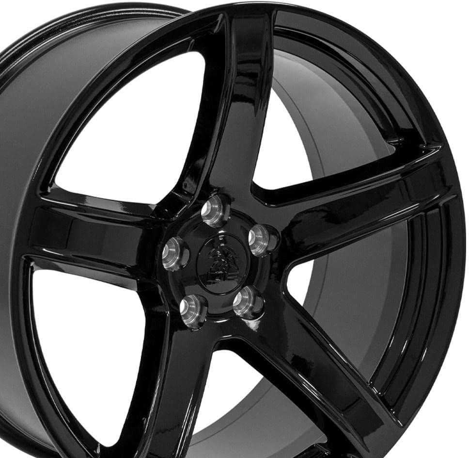 OE Wheels DG22 20 Inch Rim Fits Charger/Challenger SRT Hellcat Style 5x115 20x9.5 Gloss Black - Hollander 2640 (1)
