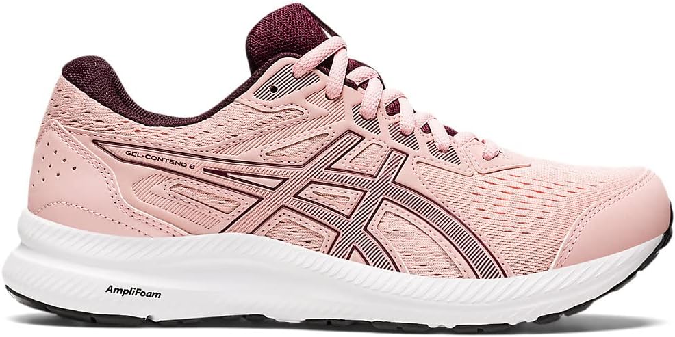 ASICS Women's Gel-Contend 8 Running Shoes, 12, Frosted Rose/DEEP Mars
