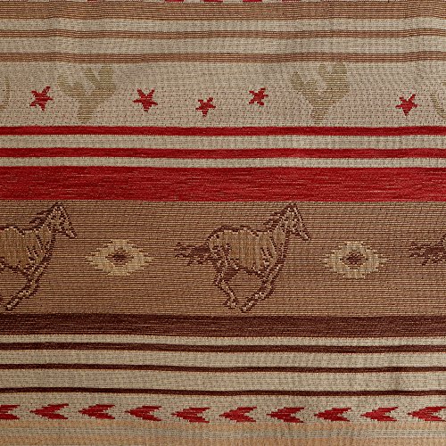 Carstens, Inc Queen Flying Horse 5 Piece Comforter Bedding Set, Brown #TOP2