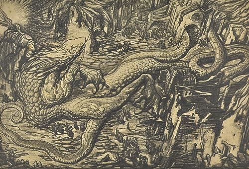 Leon Bakst Le Monstre de la Guerre affiche toile 50x70 décoration murale maison