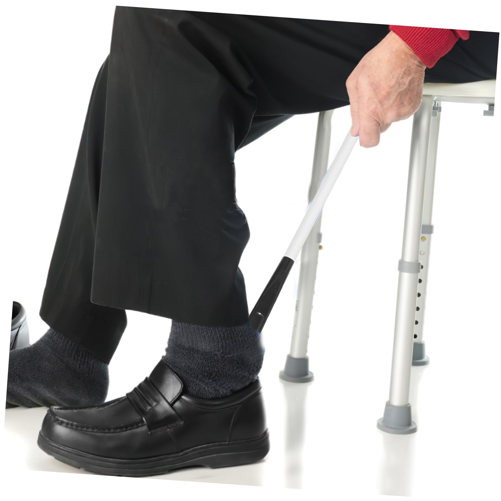 FOMIYES Senior Sock Aid Device Shoe Lifting Tool for Elderly Detachable Dressing Stick Shoehorn for Disabled Portable Dressing Pole