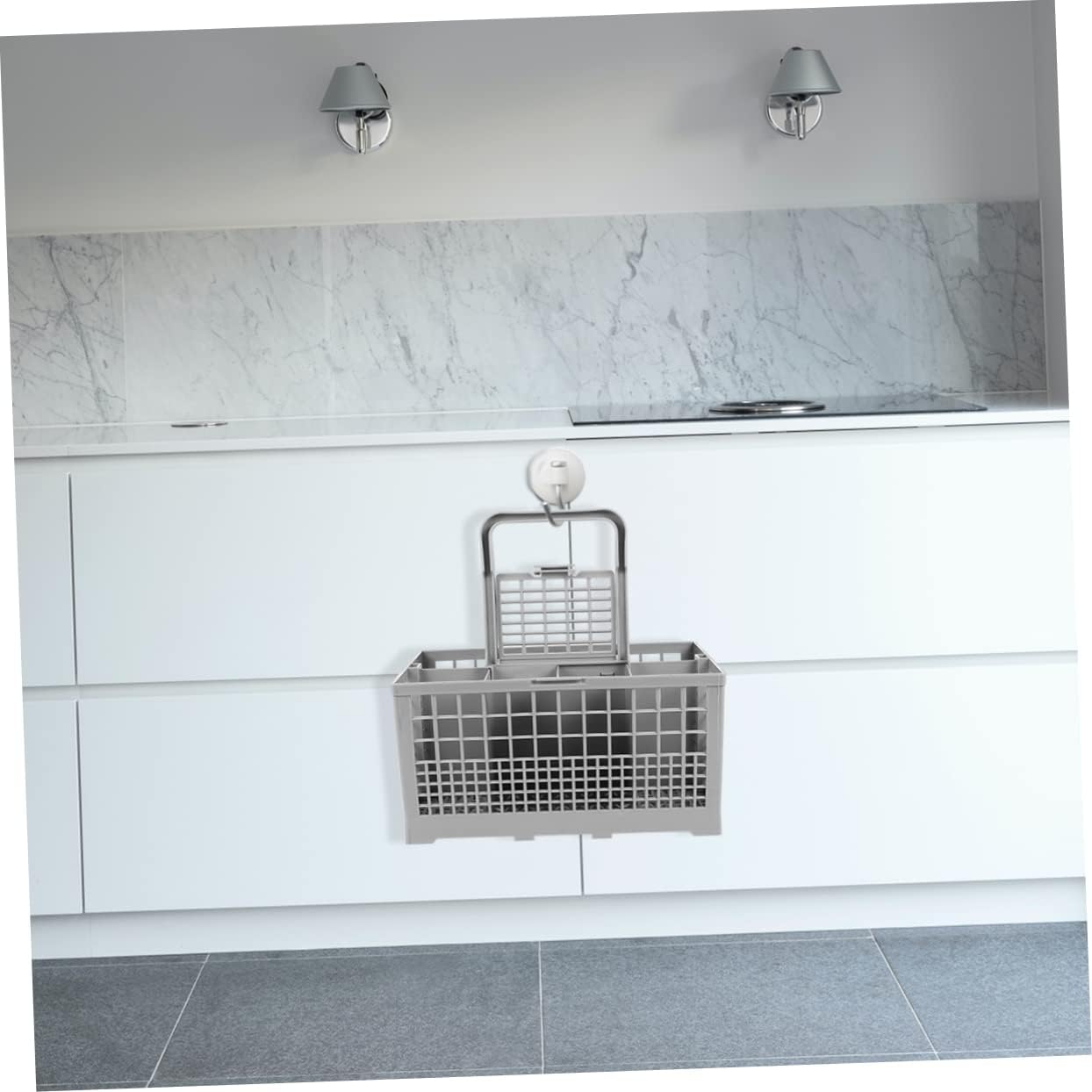 Dishwasher Cutlery Basket Organizer Plastic Many Compartments Kitchen