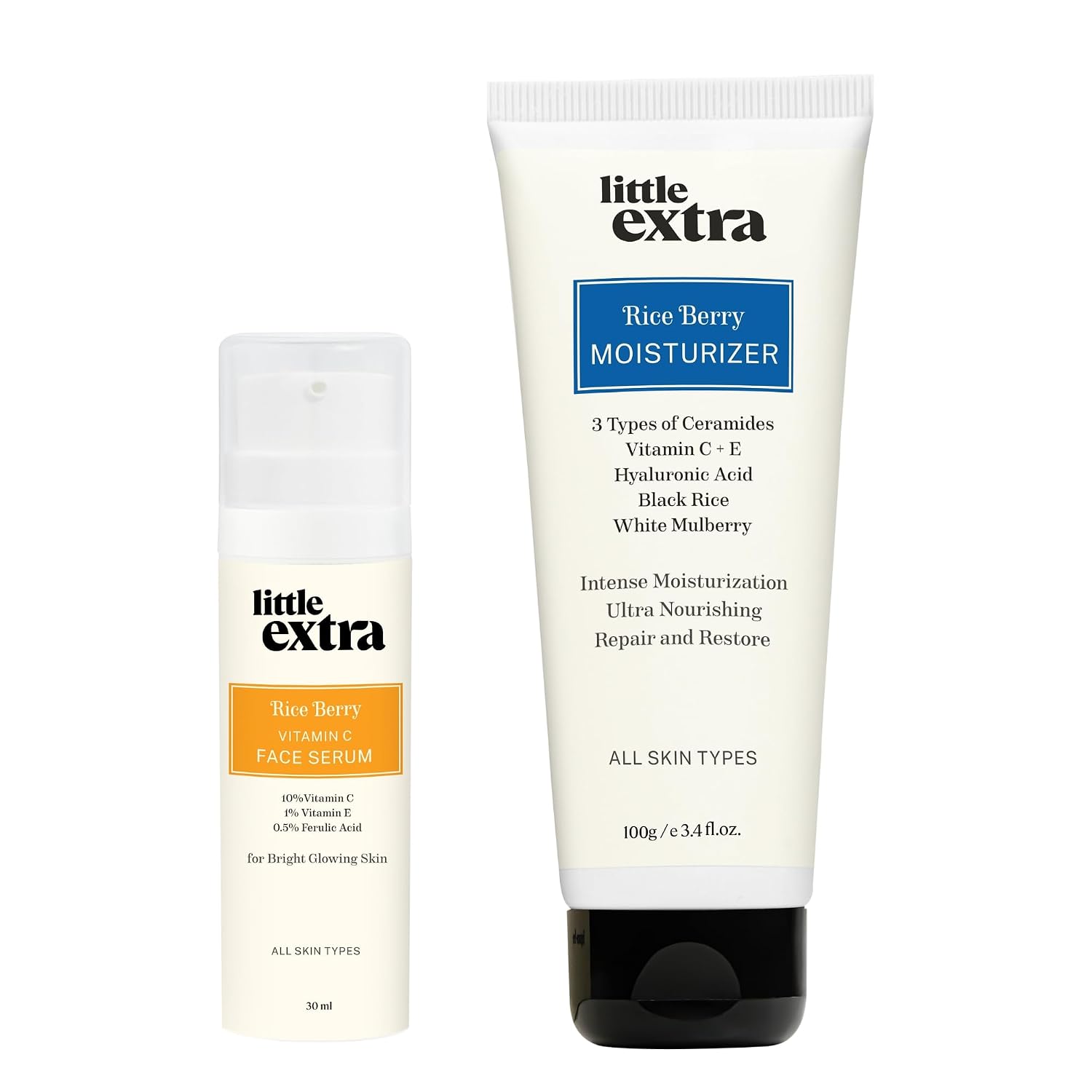 Little Extra Rice Water Skincare Kit for Glowing Skin | Moisturizer & Serum Combo | Brightening Kit for Dark Spots & Barri... - Review, Price and Buying Guide