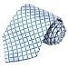 KissTies White Tie 63'' XL Extra Long Ties Diamond Check Necktie