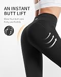 CAMBIVO Leggings haute taille pour les femmes, pantalons de yoga avec des poches pour femmes Tummy Control non voir par entraînement leggings