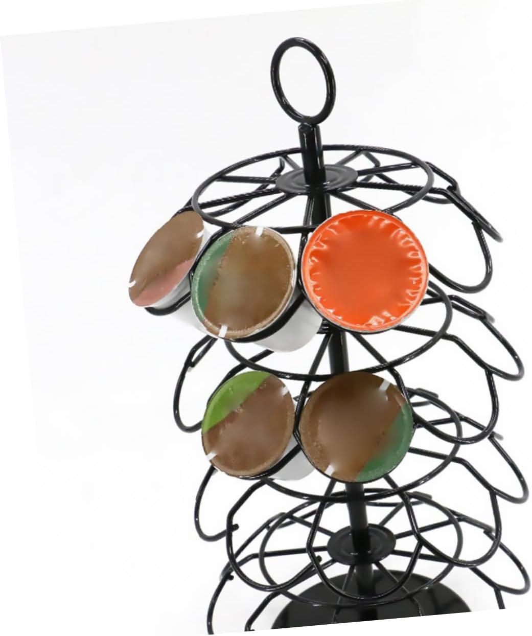 Creative Coffee Capsule Holder Capacity Storage Rack Rotate Capsule Organizer for Kitchen Home and Coffee Station