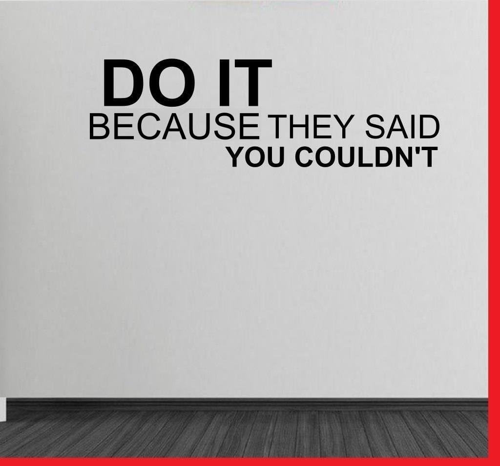 Do it Home and Gym Motivate Wall Decal