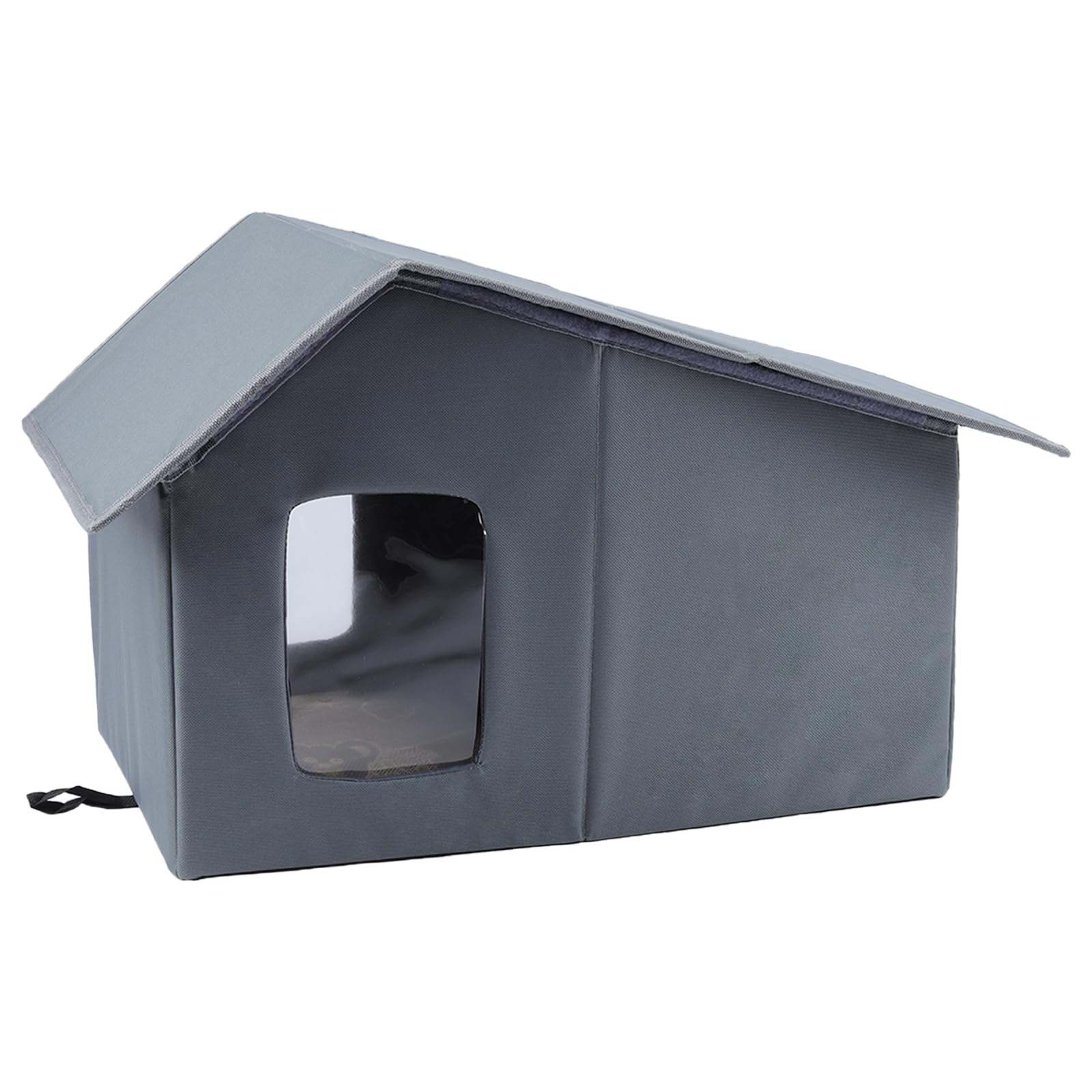 Arquiel Caseta para Perro o Gato, Perrera, Cama, Casa De Cama para Perros Exterior Impermeable Casa para Mascotas Refugio Sofá De Invierno ExtraíBle Plegable (Gris 55cm*33cm*38cm)