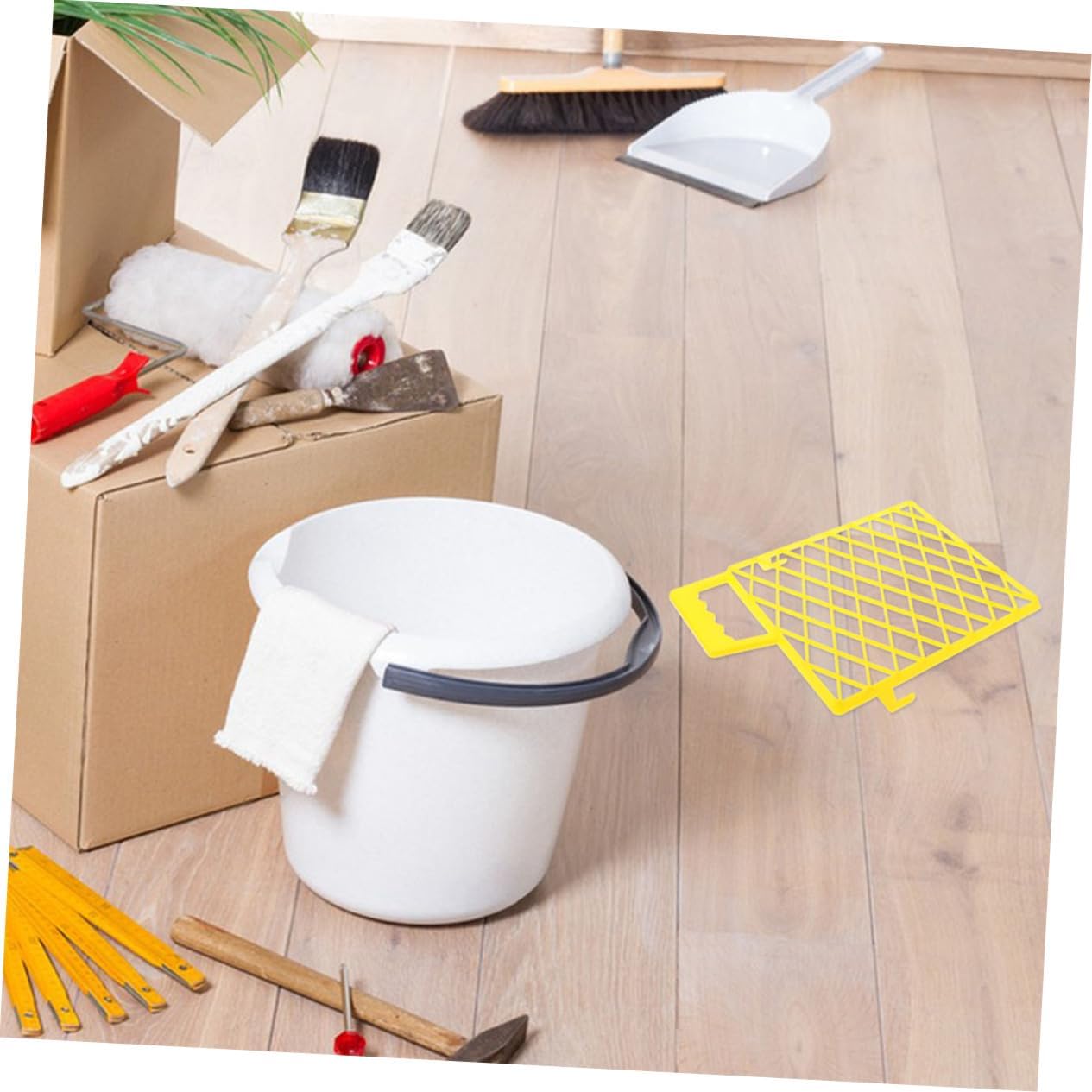 2pcs Paint Mesh Liners Plastic Paint Tray Grid Liner Rolling Screen DIY Pro Tools