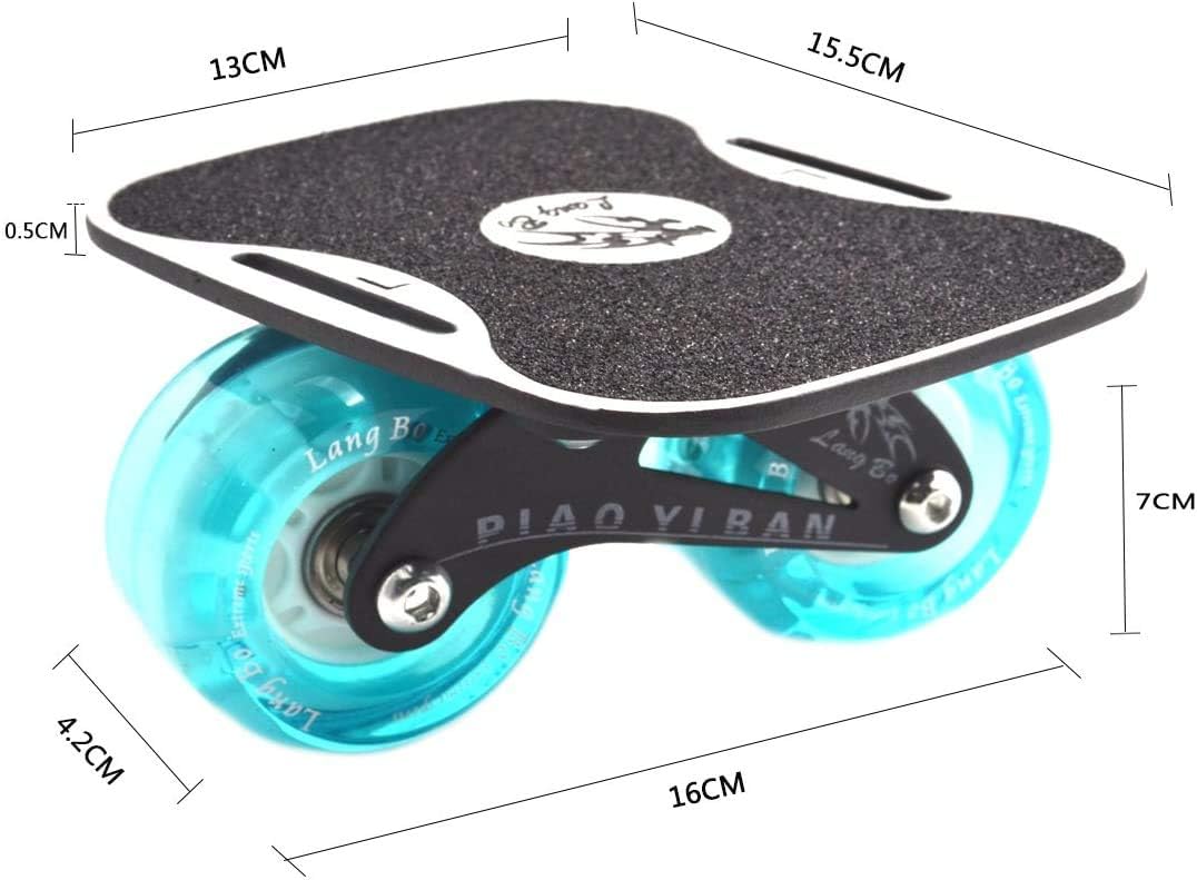 Drift Skates Split Skateboard Portable Roller Skate Deck Freelinedrift High Rebound Skate Outdoor Sliding Teenager Adults Birthday Gift Luminous image 4 of 6 B08GX8GK97