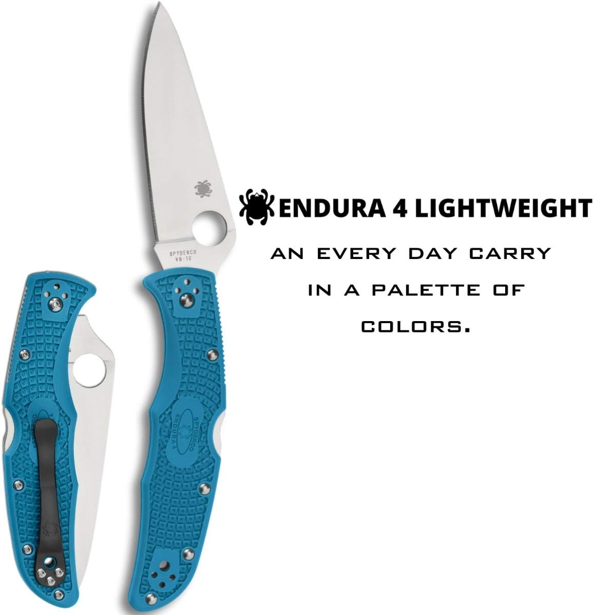 Spyderco, Survival Knife, Endura 4, Blue, 10 cm - Image 3