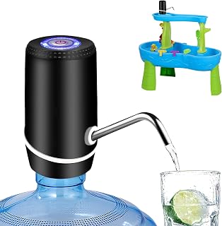 Beyio Electric 5 Gallon Water Pump Dispenser - USB Rechargeable, Portable for Home Office Camping, Fast 1.5L/Min Flow, One-Button Auto Shutoff