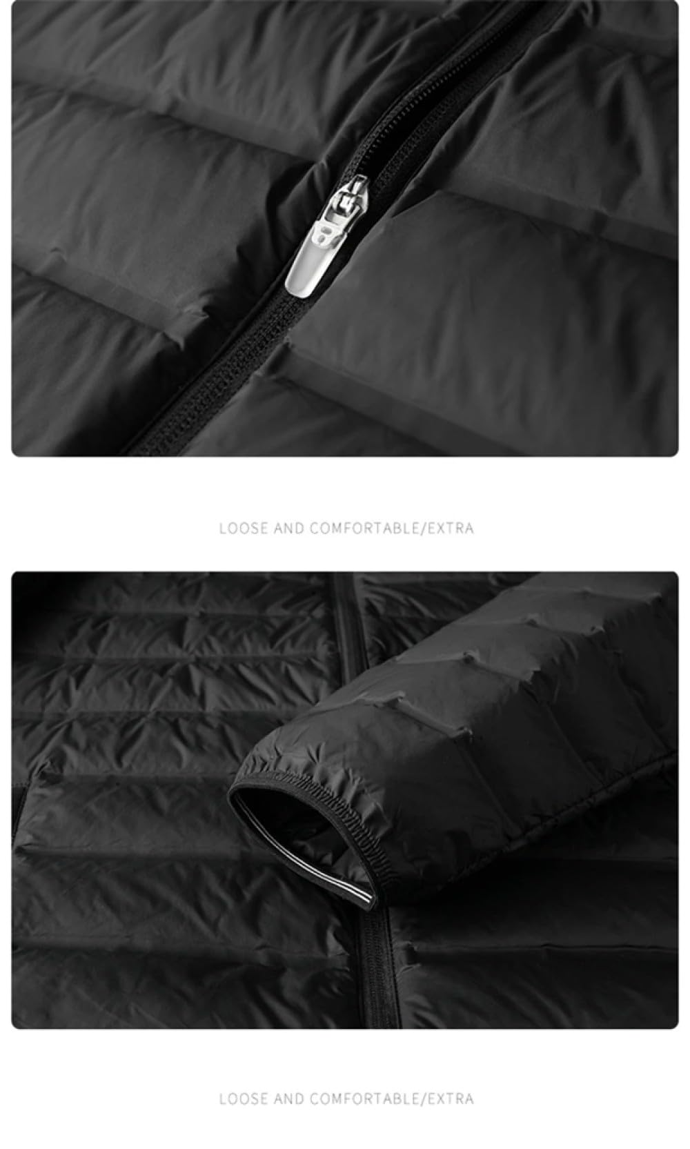 Piumino da Uomo - Abbigliamento da Uomo Oversize 5XL 6XL 7XL Piumini da Uomo Casual Business Autunno E Inverno per Viaggi Invernali, Camminate,Blu,XXL