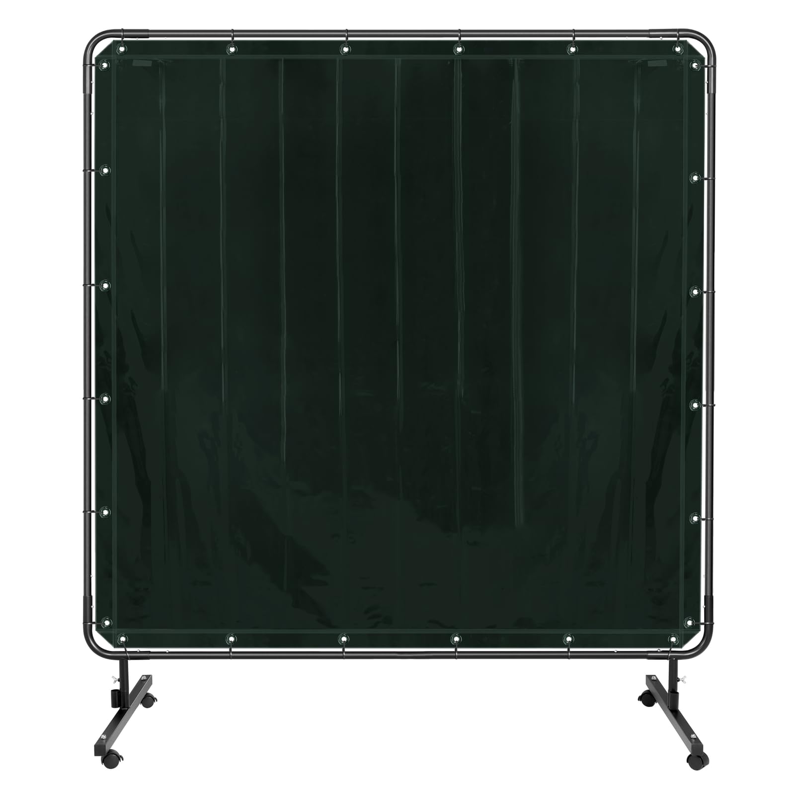 Stamos Welding Group SWS05 Rideau Écran De Protection De Soudure Bâche Ignifugée (Dimensions : 174 x 174 cm, Vinyle : 0,4 mm, Résistant aux UV, Cadre en acier inclus)