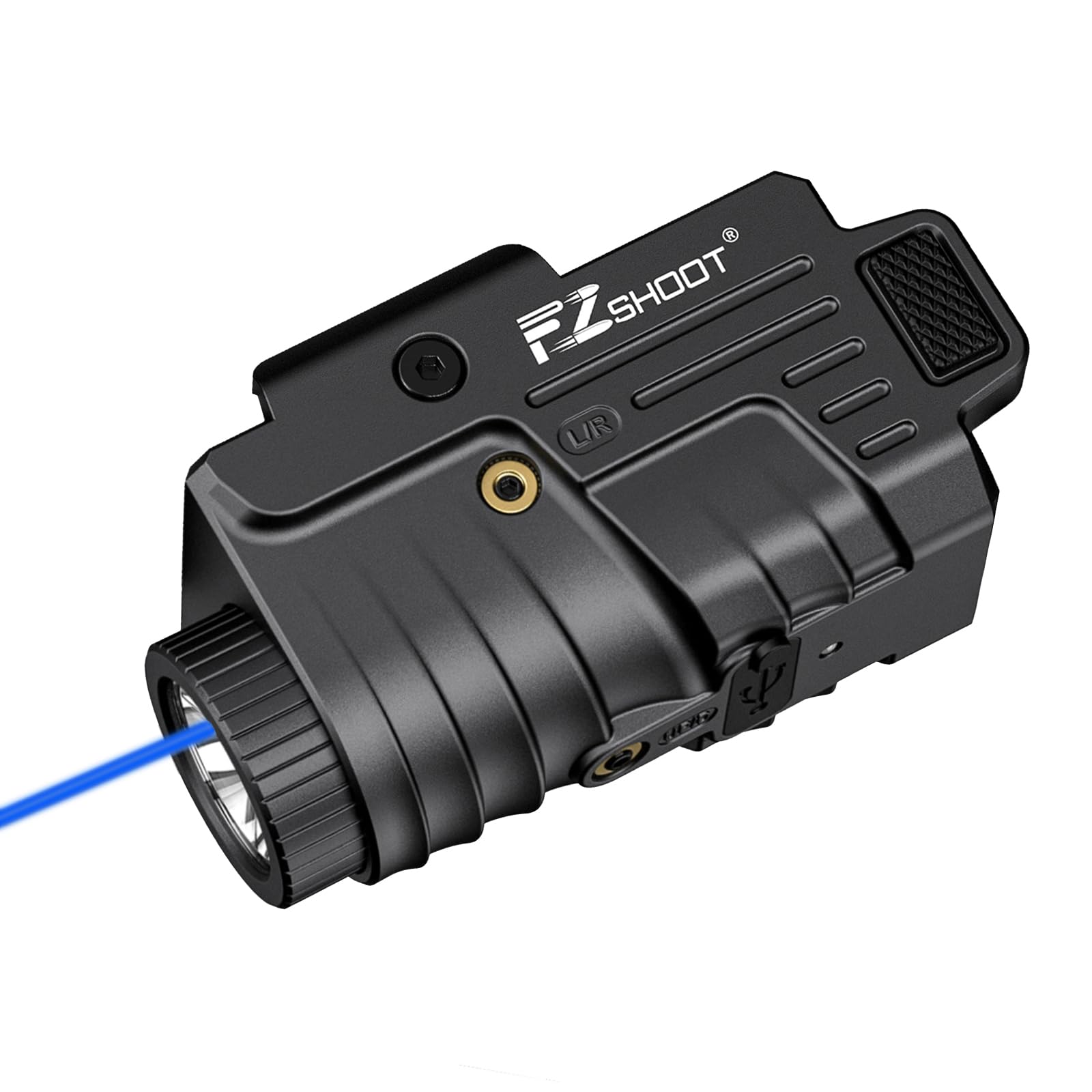 EZshoot 800 Lumens Pistol Light Laser Combo Rechargeable for Home Defense
