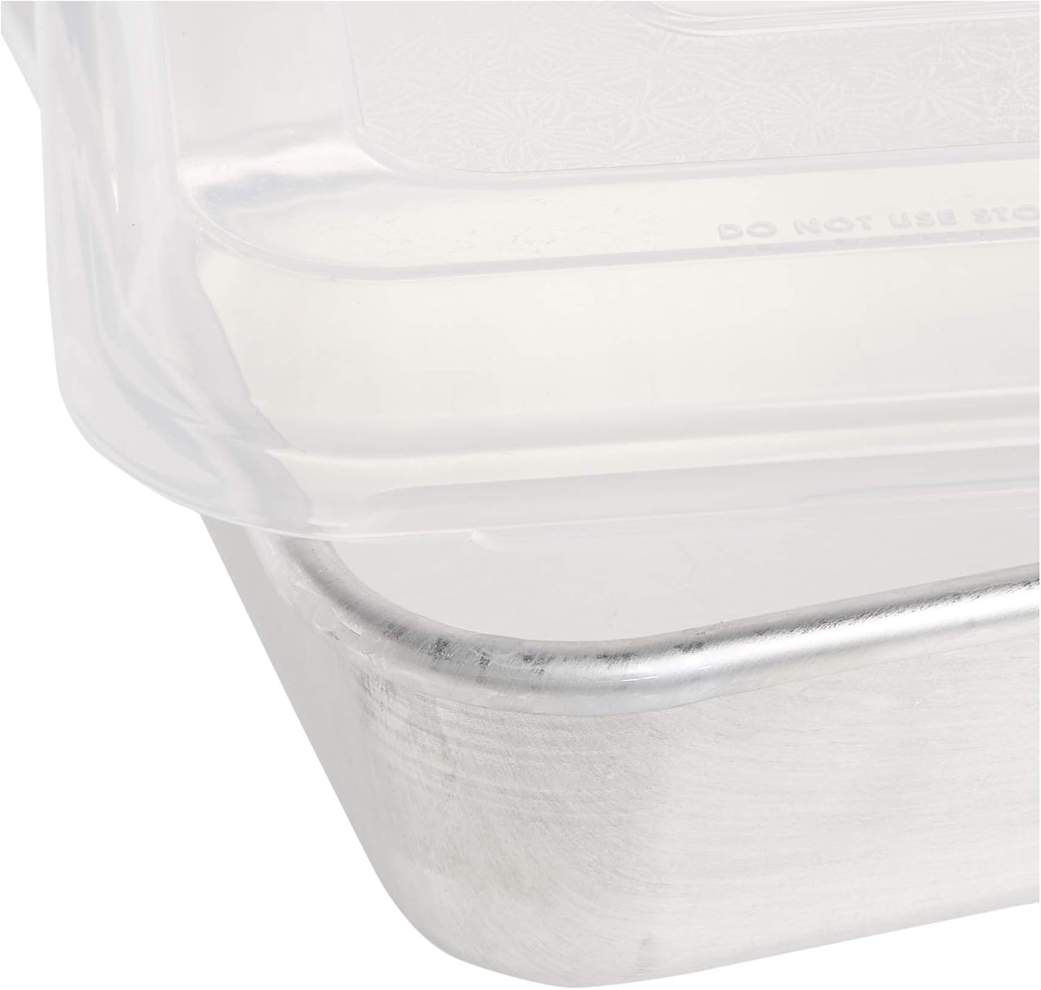 9-Inch Aluminum Square Cake Pan with Clear Lid