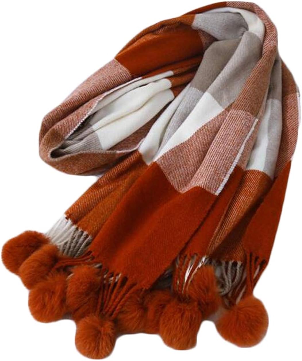 ジャング レディース スカーフ 大判 フリーサイズ 厚手 チェック柄 マフラー 秋冬 結婚式 プレゼント 女性 Faz Co