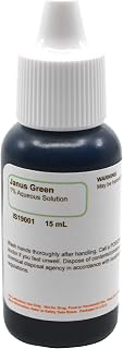 ALDON Innovating Science 1% Janus Green Solution, 15ml - Laboratory Grade - Basic Dye & Vital Stain Used in Histology - The Curated Chemical Collection