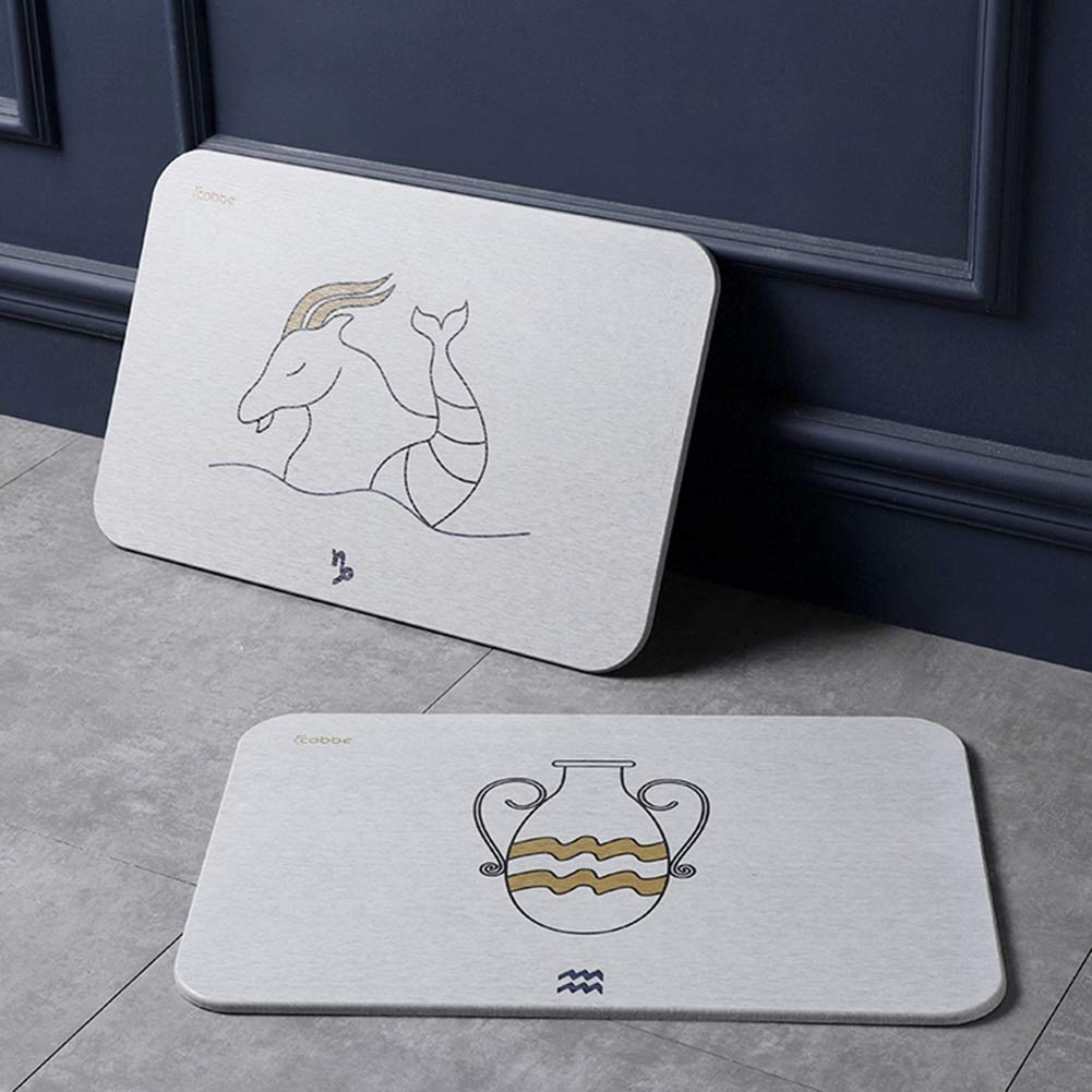 Diatomeas Almohadilla De Pie Almohadilla Absorbente Baño Alfombra Antideslizante Baño Baño Puerta Secado Rápido Absorber Agua Alfombra Uso Doméstico (Color : D)