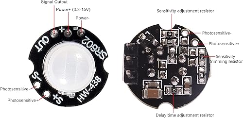 Miniatura 3 de AITIAO 5 unids SR602 sensor de movimiento detector módulo mini piroeléctrico infrarrojo sensor interruptor alta sensibilidad para electrónica DIY