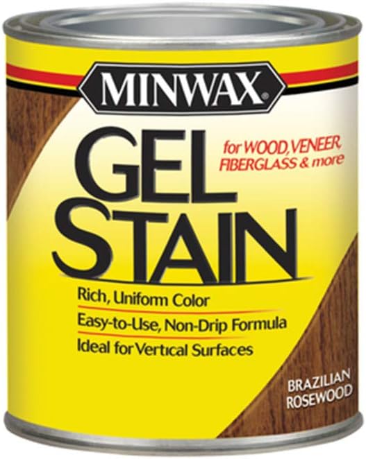 Minwax 260804444 Gel Stain, Brazilian Rosewood, 1/2 Pint
