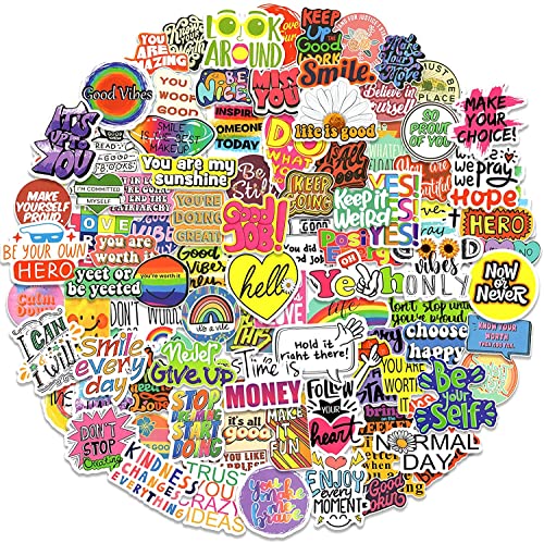 Lifebe 500Pcs/Pack Inspirational Quote Stickers For Journaling Scrapbook, Motivational Stickers For Students, Teachers, Employees, Teens, Vinyl Waterproof Laptop Sticker Decals For Water Bottles #TOP4