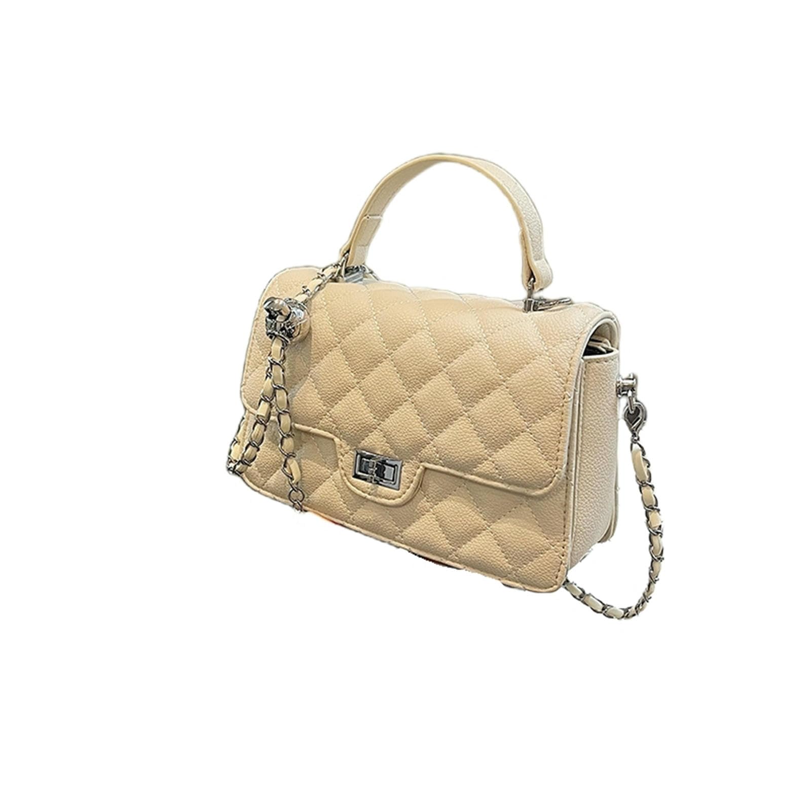 Borsa da Donna A Catena Tracolla Versatile Semplice sotto Le Ascelle-Bianco Sporco