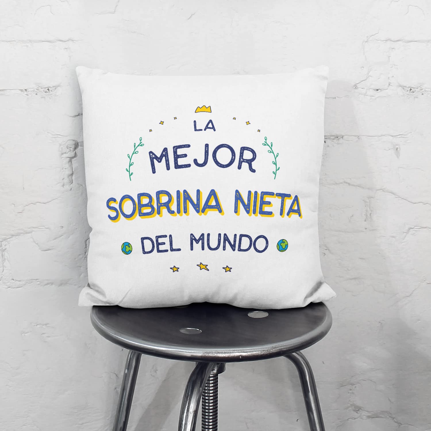 Cojín 40x40 Cm "¡Feliz Cumpleaños!" - Relleno Incluido, Español, Regalo Divertido Y Original
