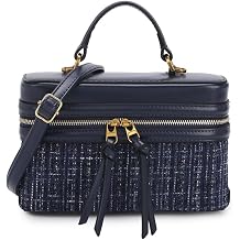 Classic Satchel Crossbody Purse for Women Chic Mini Box Purse, Women Crossbody Shoulder Bag Blue