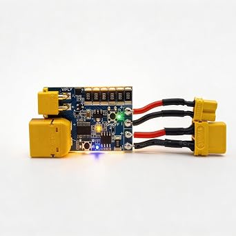 Smoke Stopper FPV Drone Fuse Saver with XT30 XT60 Connectors Smart Electronic Power Switch 1A 2A Threshold for Short Circuit and Overload Protection RC Quadcopter Build Repair