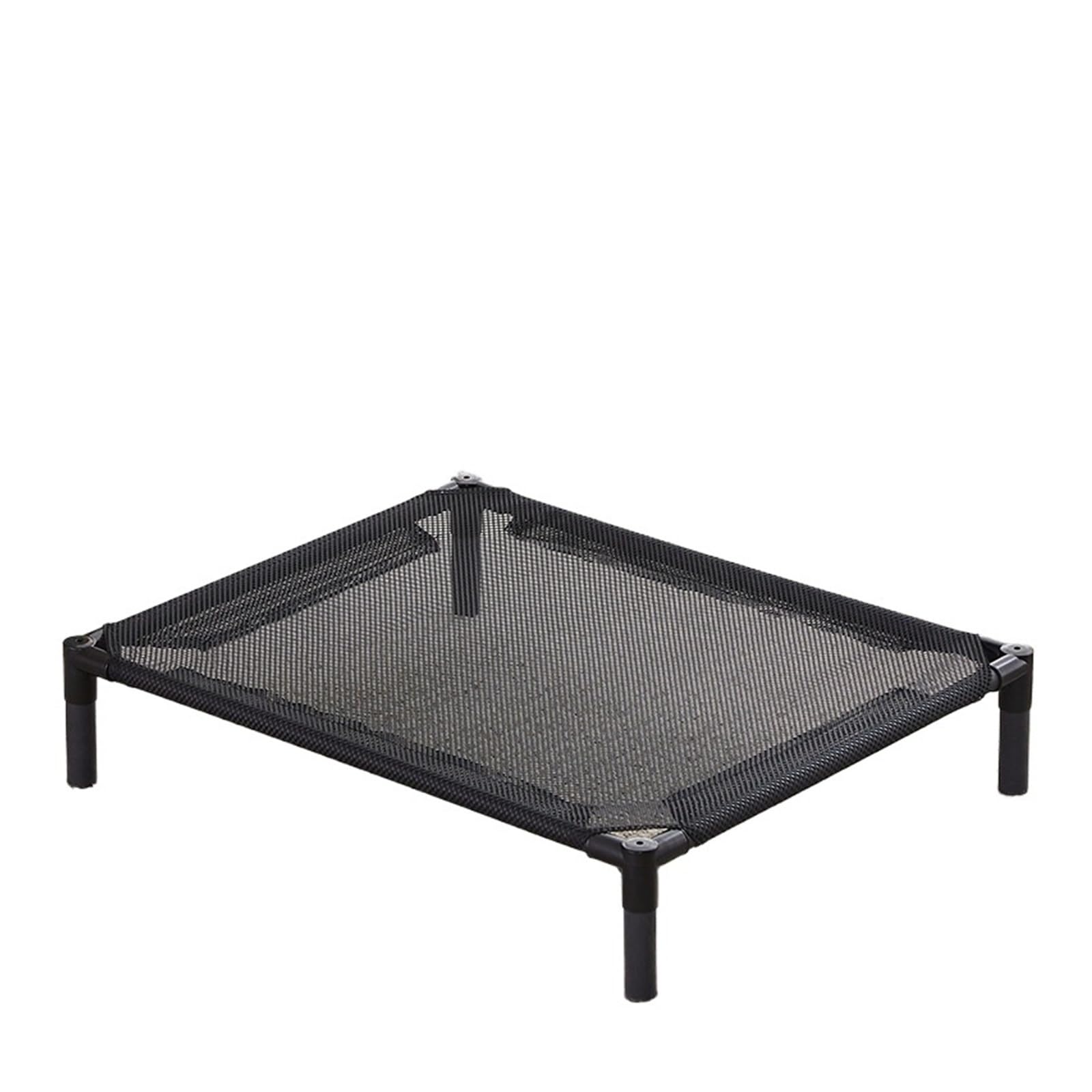 Lit surélevé pour chiens portable et lavable noir quatre saisons
