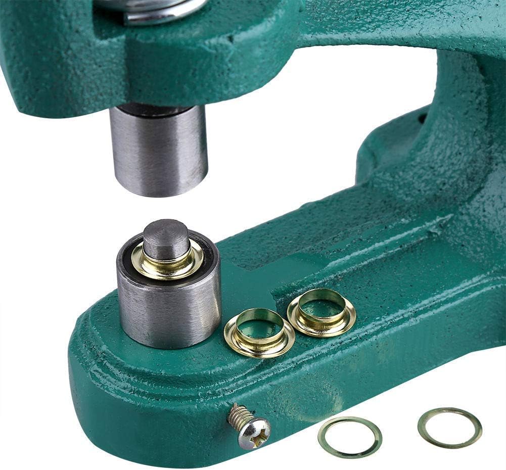 Hilitand Hand Press Punch Machine Set, Interchangeable Dies with 900Pcs Eyelets Grommet Rivets Fasteners 6/10/12mm, for Craft Industrial Use Banners Signs Awnings