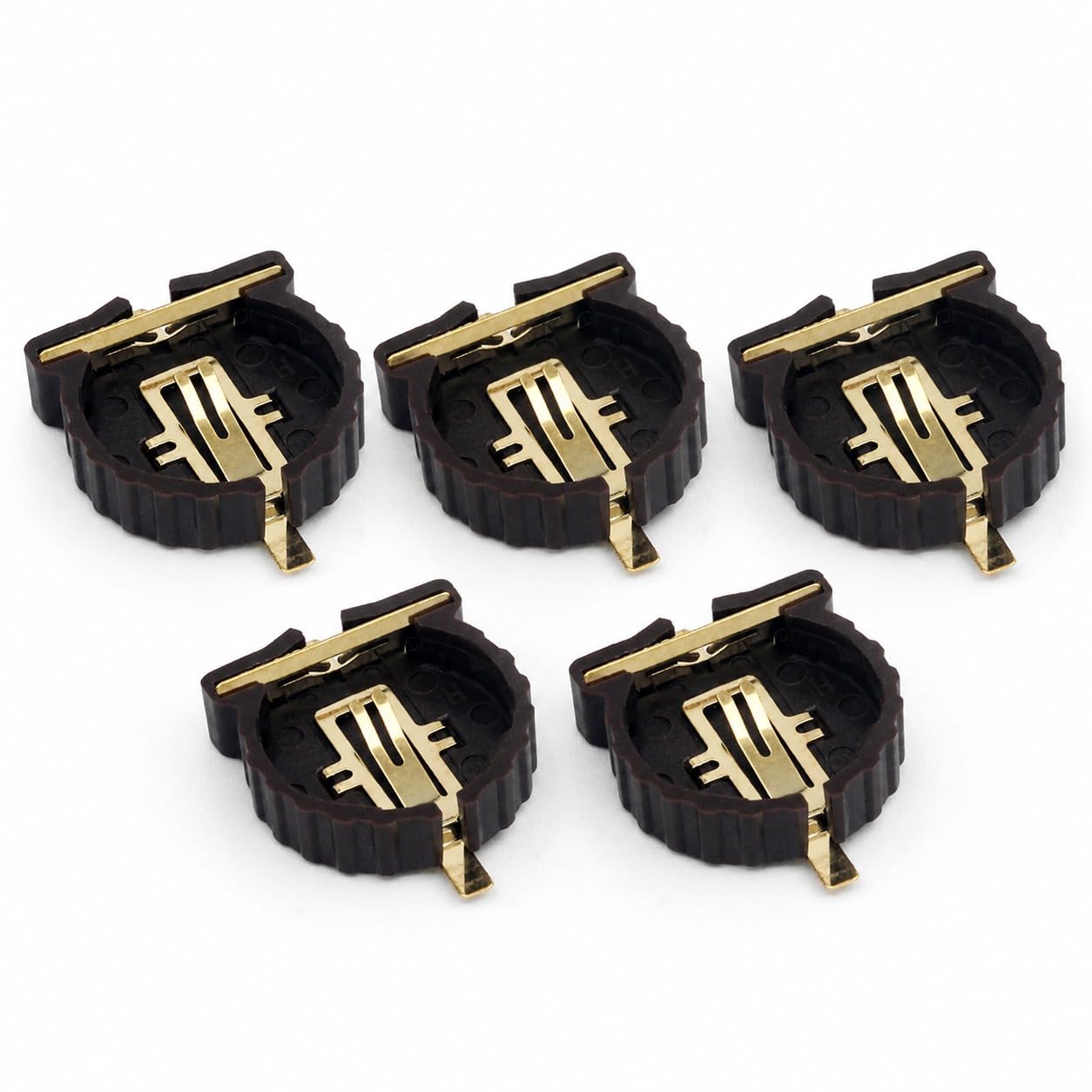 Designed for CR1220 PCB Type Battery Holder 3V Lithium Coin Cell Battery, (Pack of 5)-image-37
